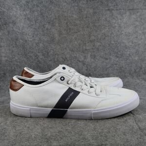 Tommy Hilfiger Shoes Mens 11 Pandora Sneaker Lifestyle Logo White Casual Lace Up